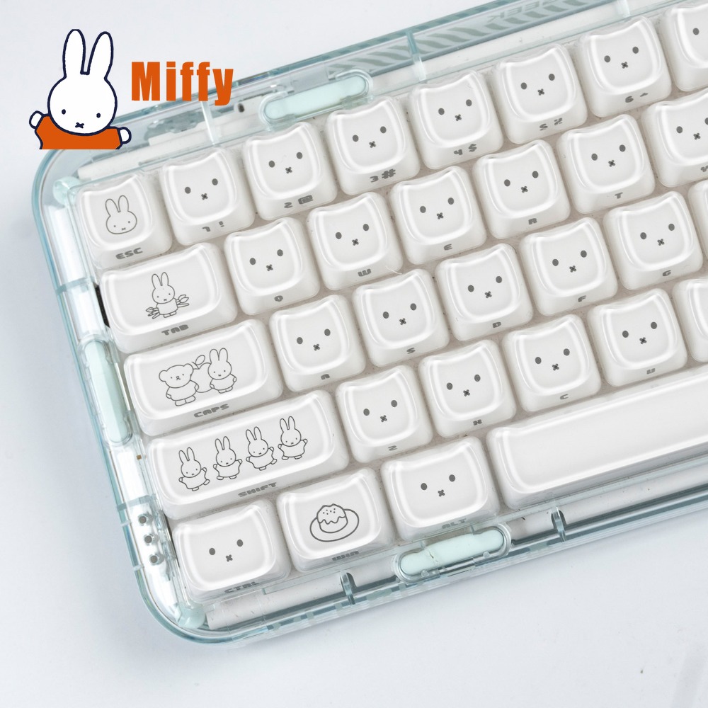 Pc Gaming Sultan - Kawaii Miffy Keycaps Cute Rabbit Key