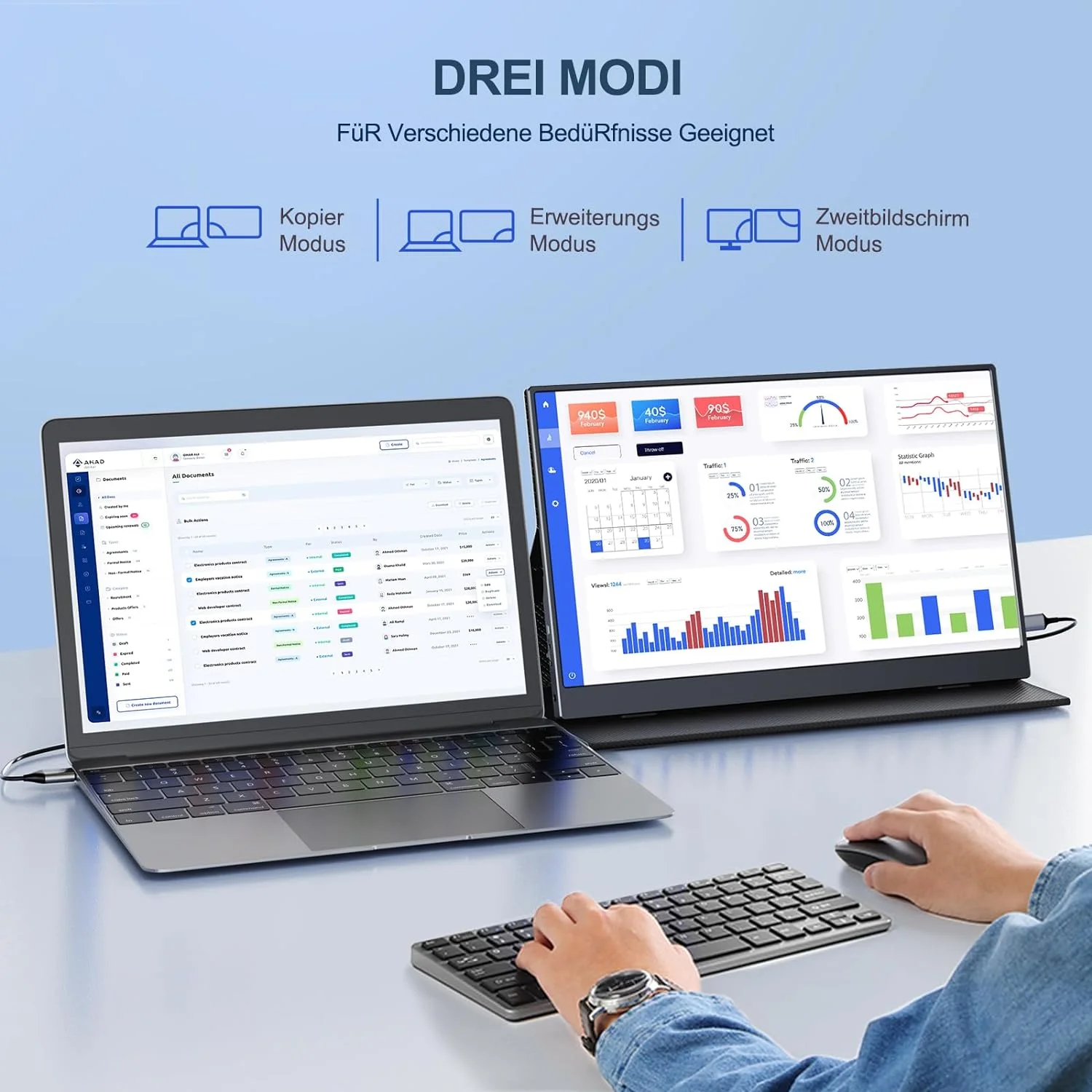 Pc Gaming Apple - 15.6 Inch Portable Monitor 1080P FHD