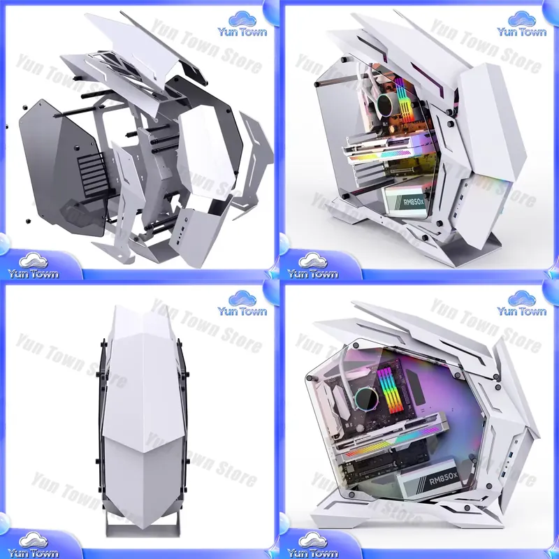 Pc Gaming Jonsbo - Jonsbo MOD-3 Mini White RGB Middle