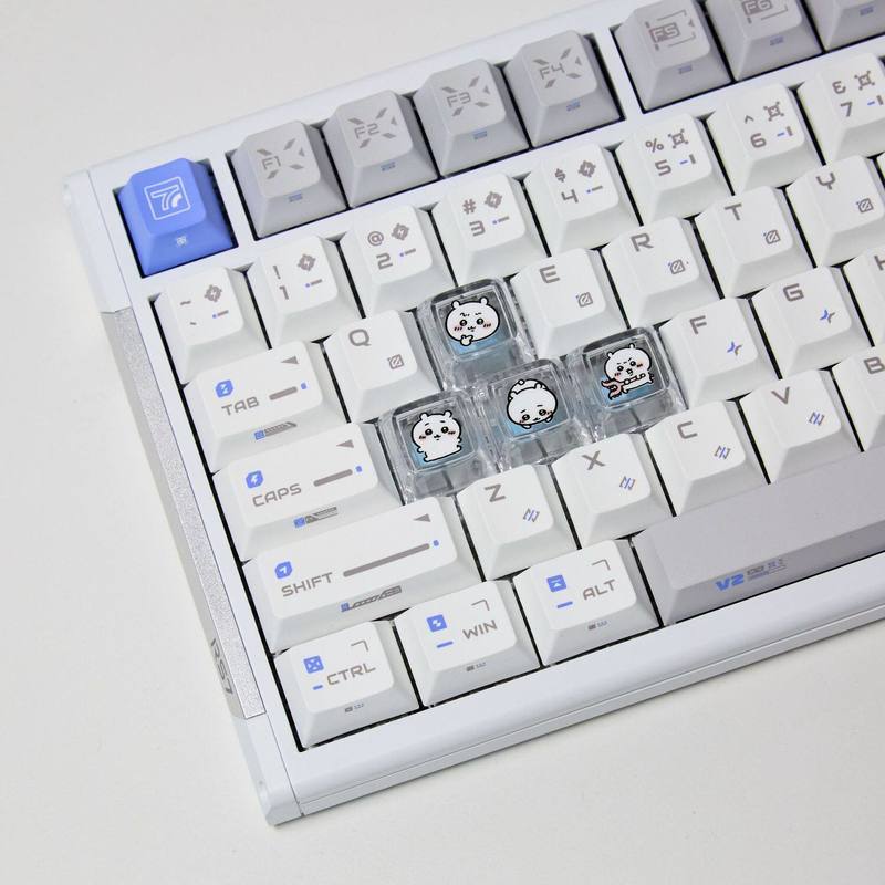 Pc Gaming Keyboards - Chiikawa 4 Pcs Handmade Transparent Pc