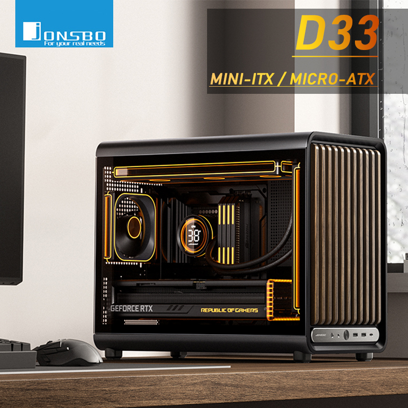 Pc Gaming Jonsbo - Jonsbo D33 MATX Chassis Mini-ITX Desktop