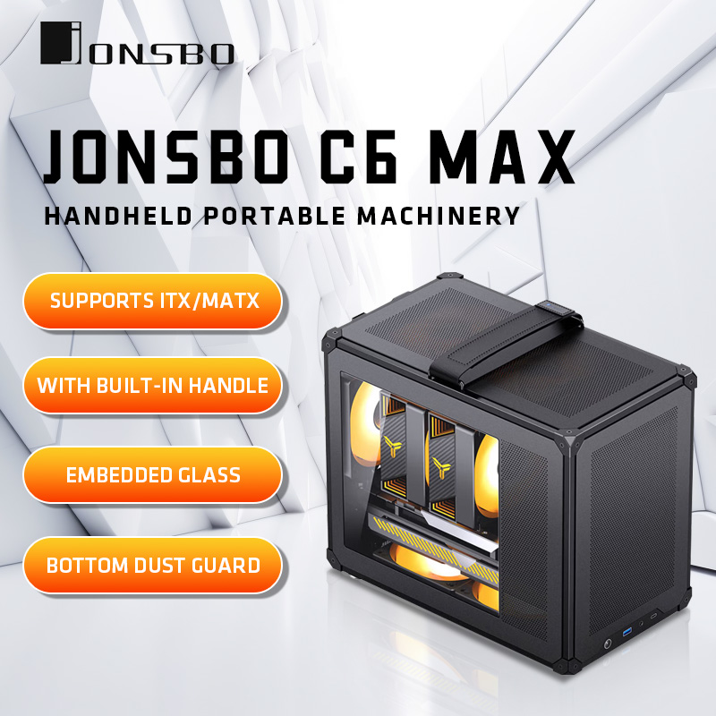 Pc Gaming Jonsbo - JONSBO C6 MAX Mesh Handle MATX