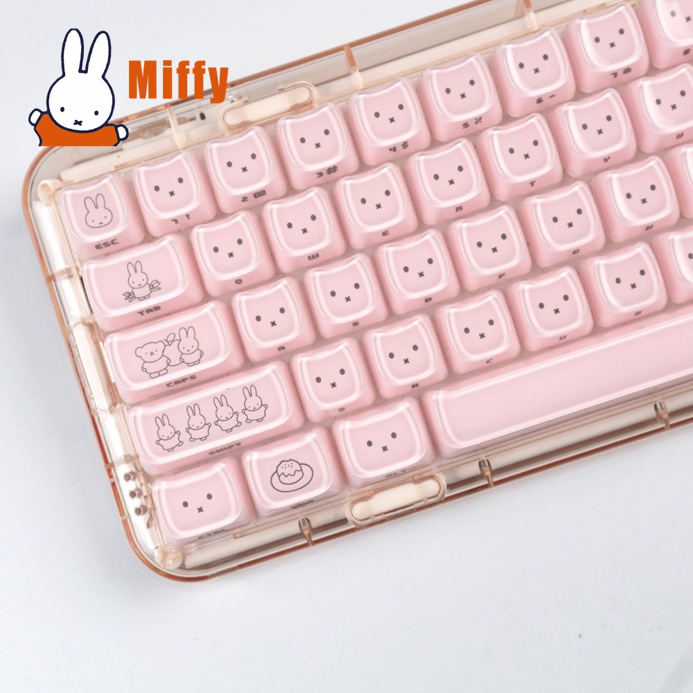 Kawaii Miffy Keycaps Cute Rabb - Pc Gaming Sultan recension och pris