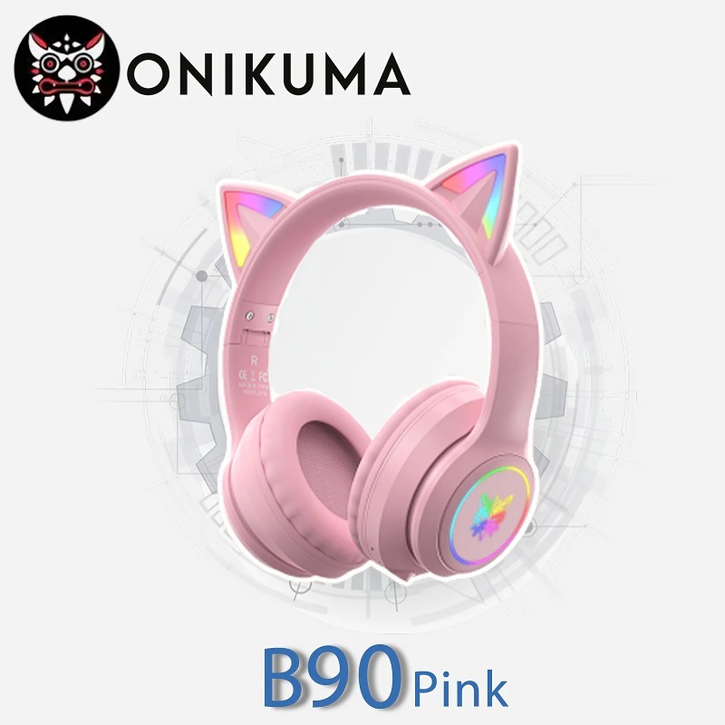Onikuma B90 Pink Cat Ear Gamin - Pc Gaming Apple recension och pris