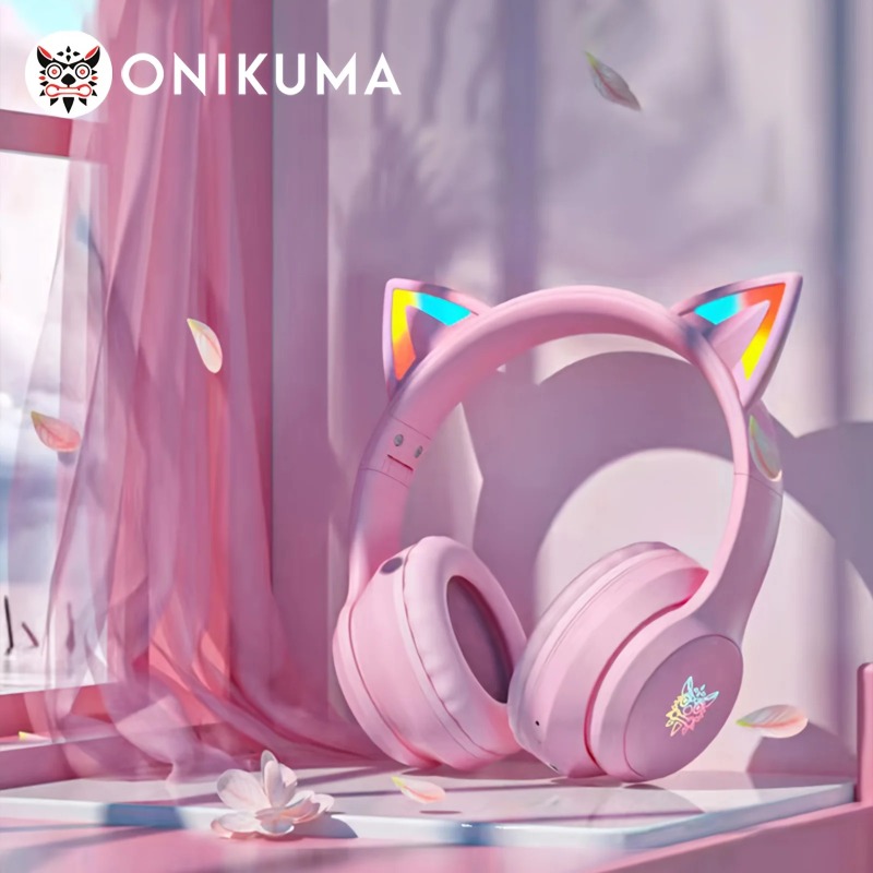 Onikuma B90 Pink Cat Ear Gamin - Pc Gaming Apple recension och pris