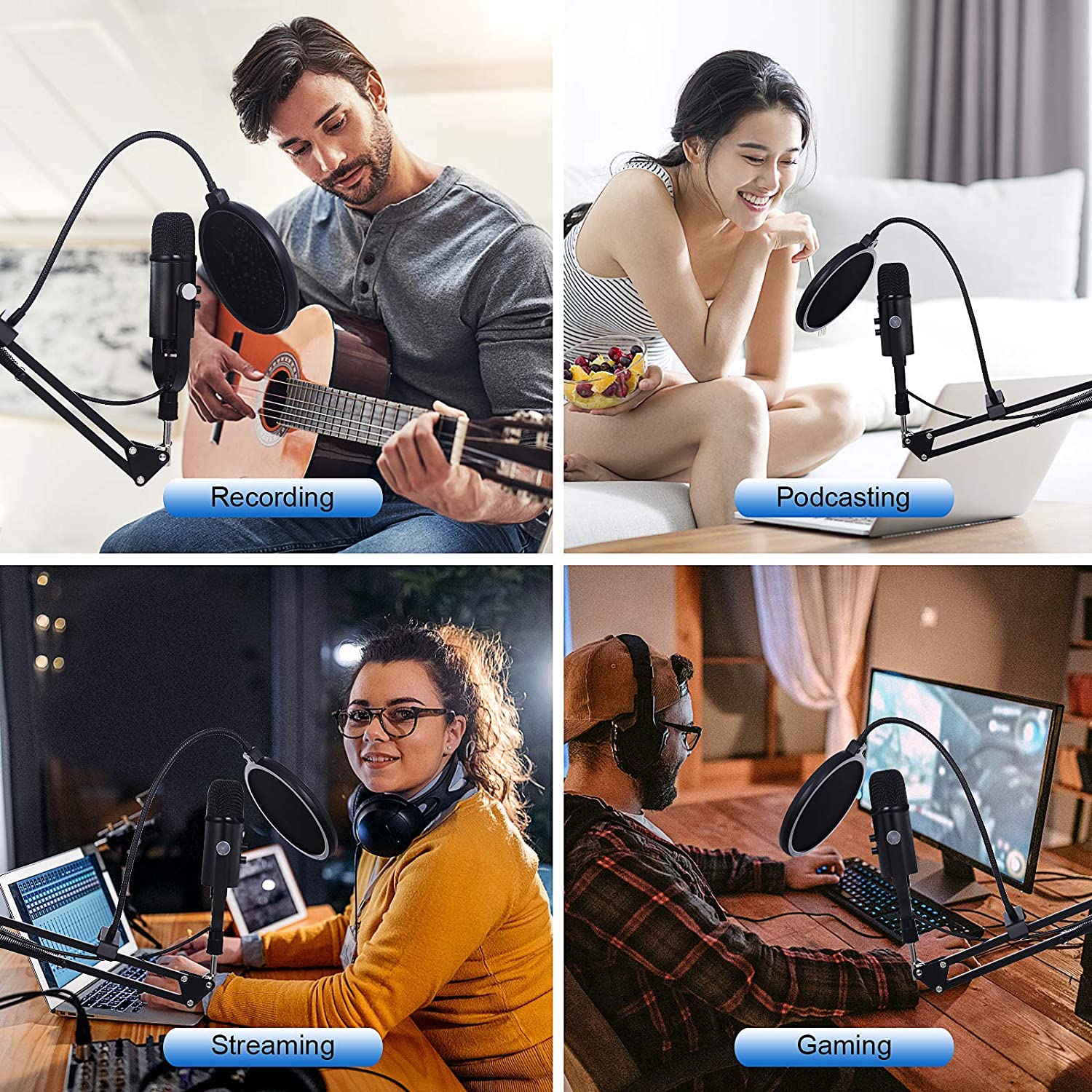 BM86 USB Condenser Microphone  - Pc Gaming Youtube recension och pris