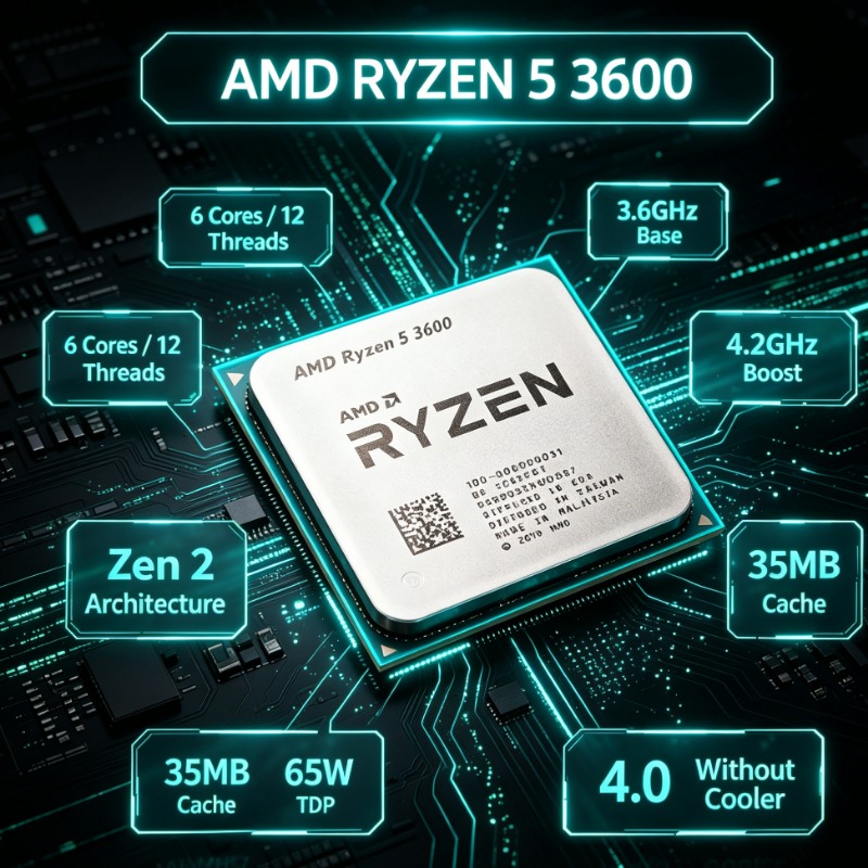AMD Ryzen R5 3600 Gaming PC CP - Pc Gaming Ryzen recension och pris