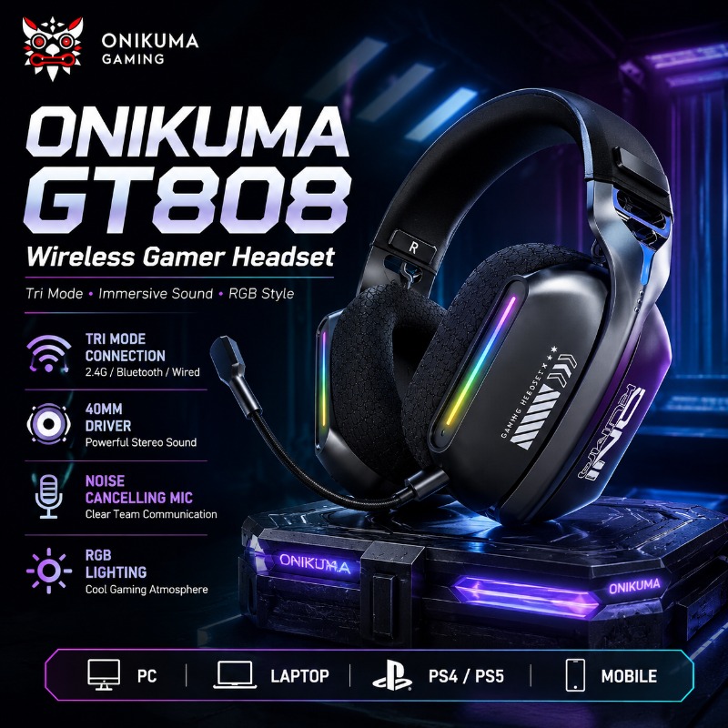 ONIKUMA GT808 Wireless Gaming  - Pc Gaming Apple recension och pris