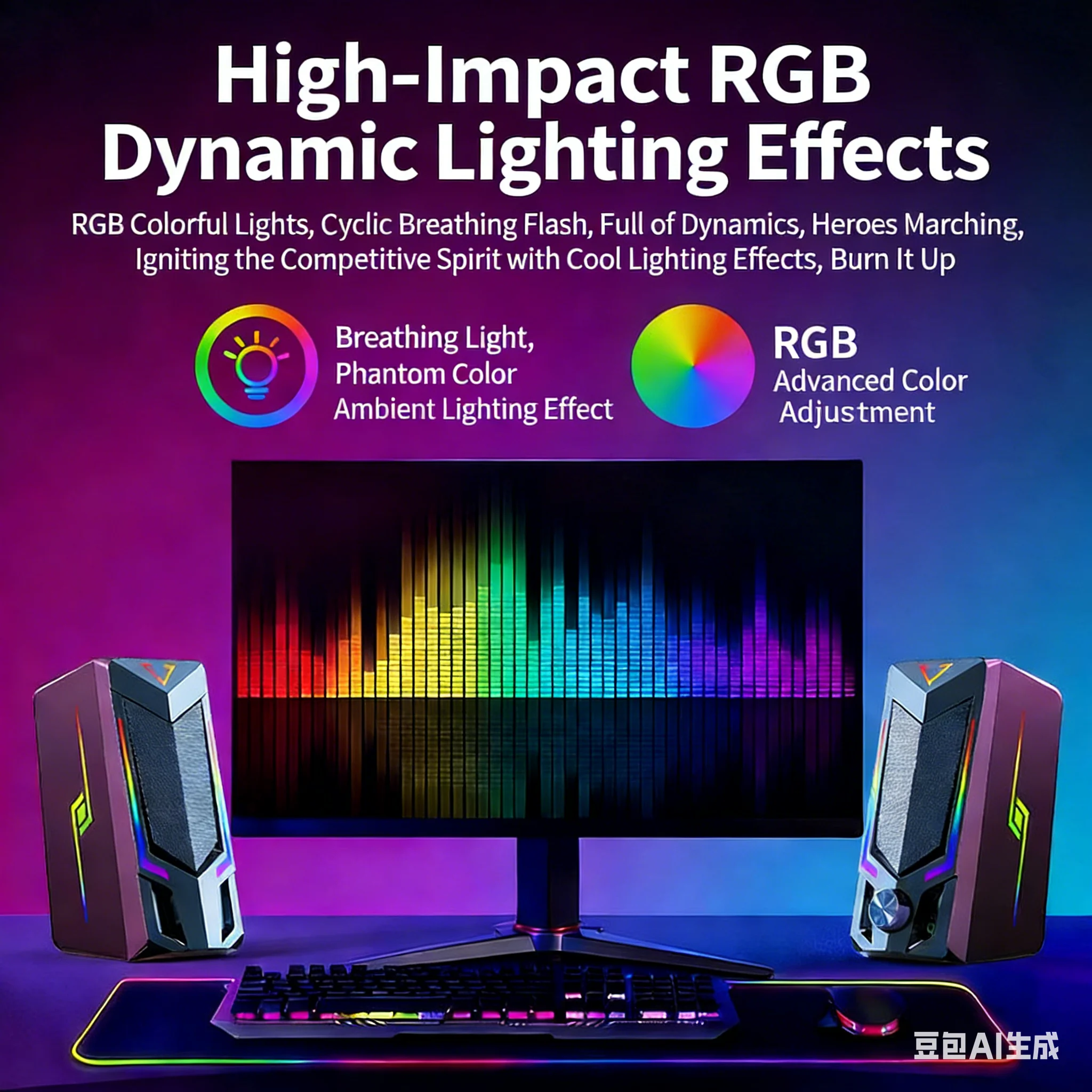 Desktop RGB Gaming Speakers Bl - Pc Gaming Apple recension och pris