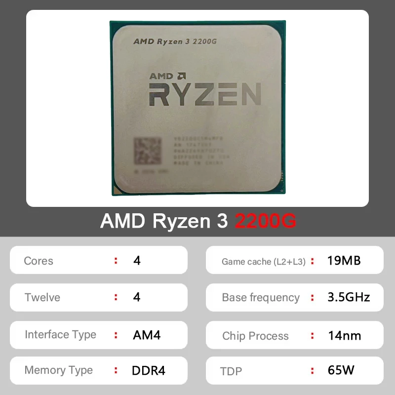 AMD Ryzen 3 2200G AM4 Budget A - Pc Gaming Entry recension och pris
