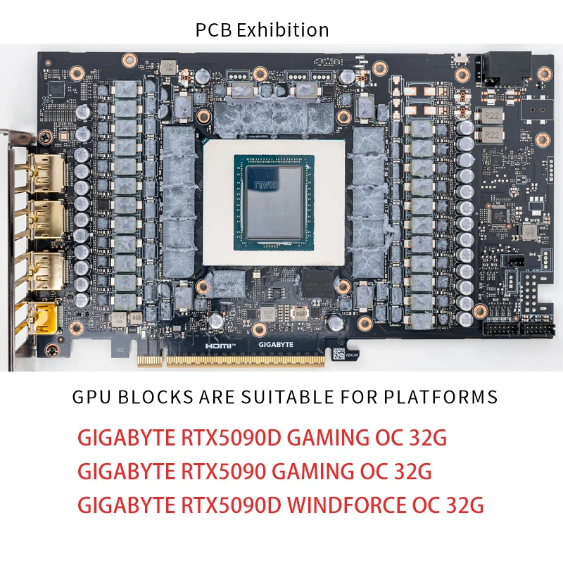 Bykski N-GV5090DWF-X GPU Block - No Rgb Gaming Pc recension och pris