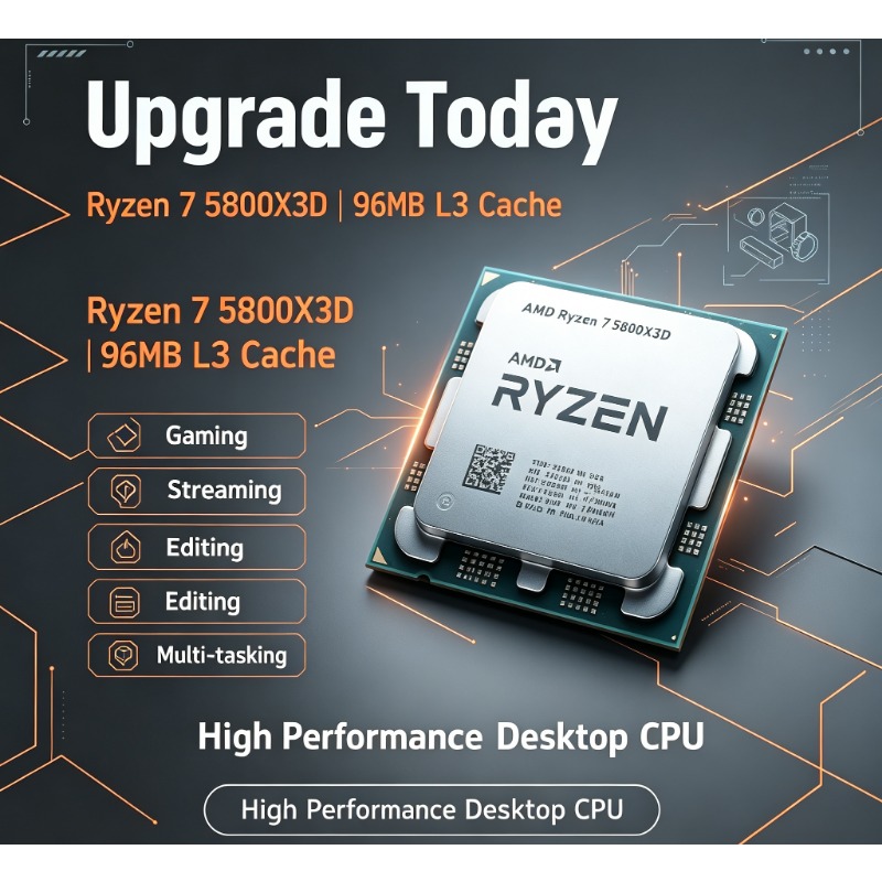 Ryzen 7 5800X3D PC Gaming Proc - Pc Gaming Ryzen recension och pris