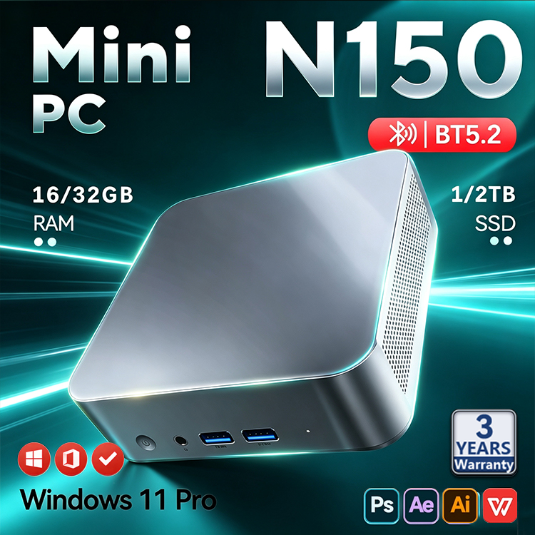 2026 Intel N150 Mini PC Protab - Pc Gaming Sultan recension och pris