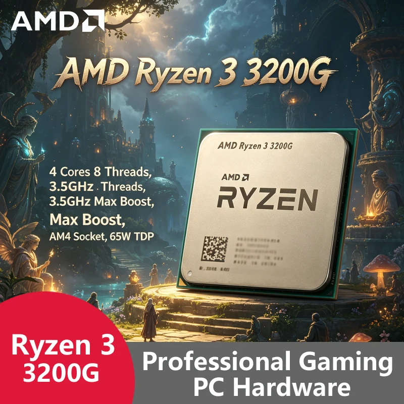 AMD Ryzen 3 3200G AM4 Entry Ga - Pc Gaming Entry recension och pris