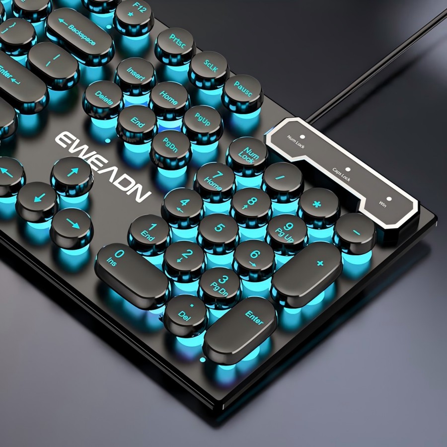 EWEADN Typewriter Gaming Keybo - Pc Gaming Keyboards recension och pris