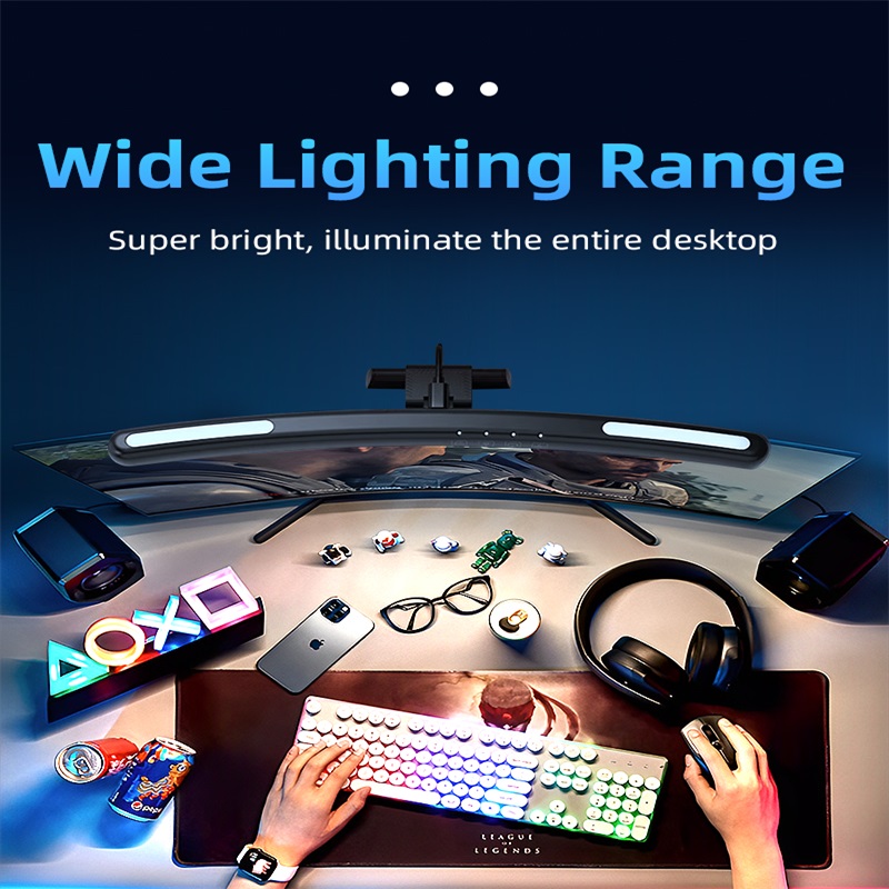 Curved LED Monitor Light Bar R - No Rgb Gaming Pc recension och pris
