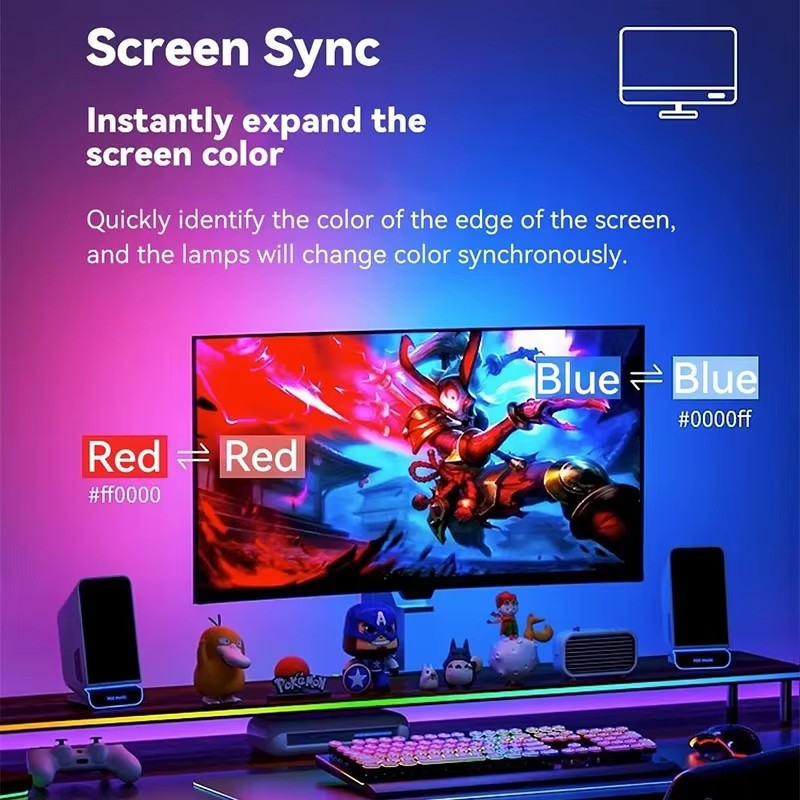 RGB Gaming Lights Strip Monito - No Rgb Gaming Pc recension och pris