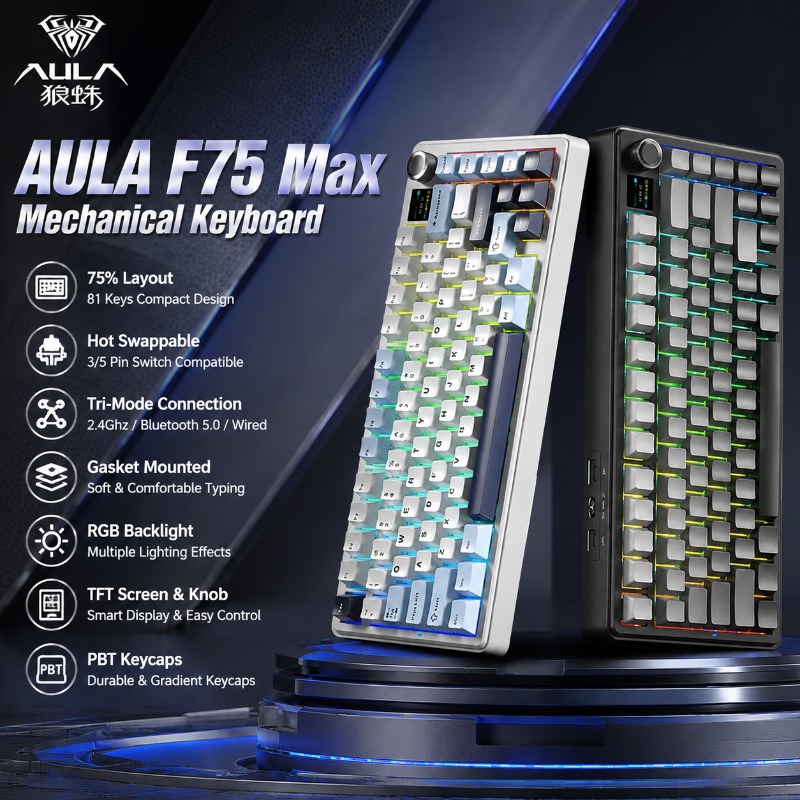 AULA F75 Max Mechanical Keyboa - Pc Gaming Keyboards recension och pris