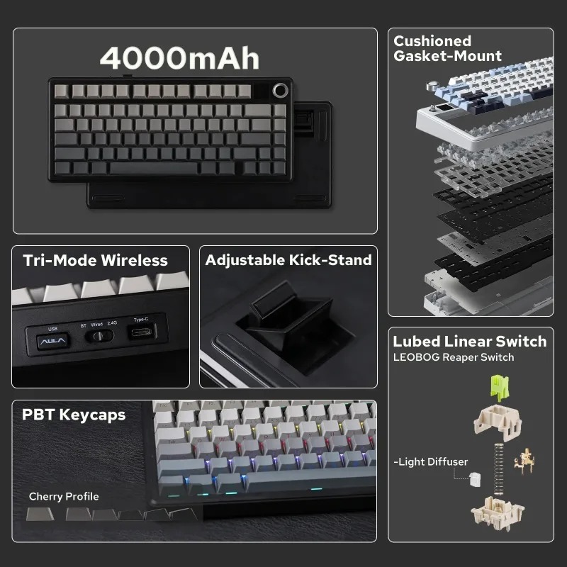 AULA F75 Max Mechanical Keyboa - Pc Gaming Keyboards recension och pris