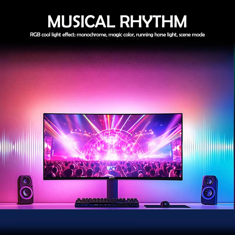 RGB Gaming Lights Strip Monito - No Rgb Gaming Pc recension och pris