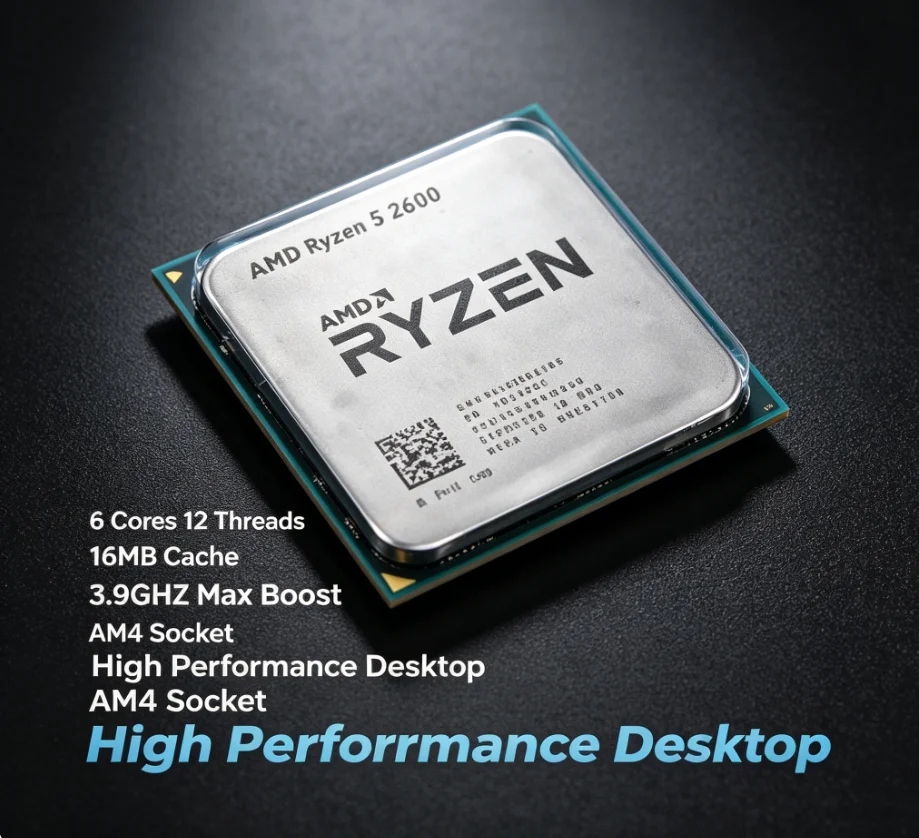 AMD R5 2600 AM4 CPU 6 Cores 12 - Pc Gaming Entry recension och pris