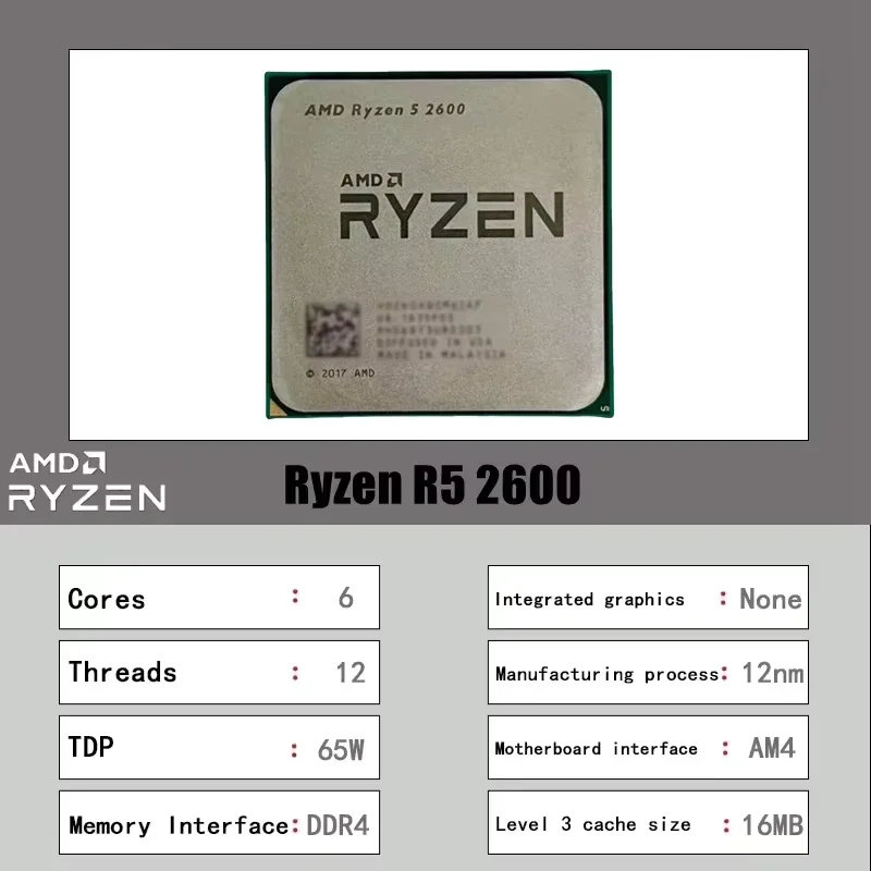 AMD Ryzen 5 2600 Entry Level D - Pc Gaming Entry recension och pris