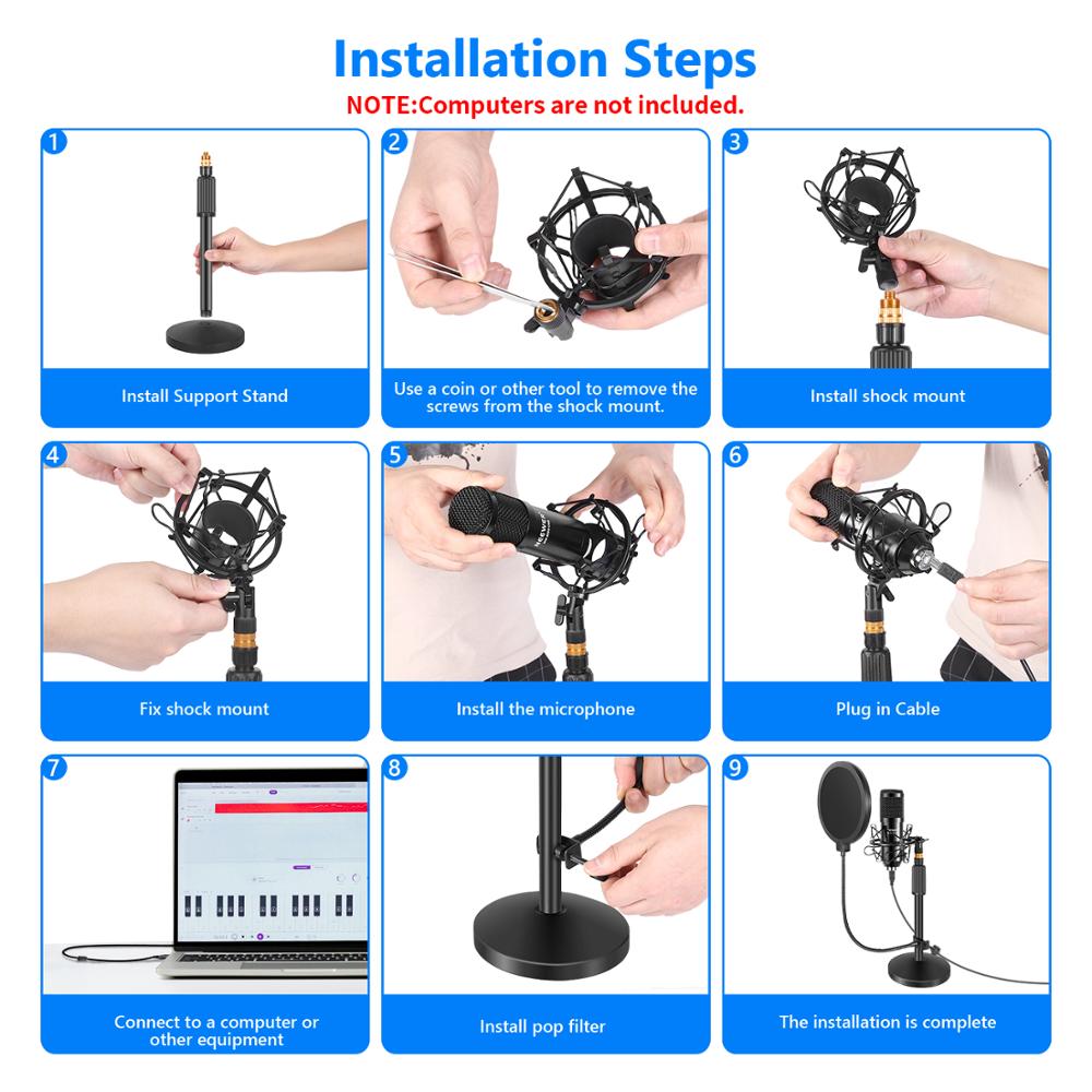 Neewer USB Microphone Kit-Plug - Pc Gaming Youtube recension och pris