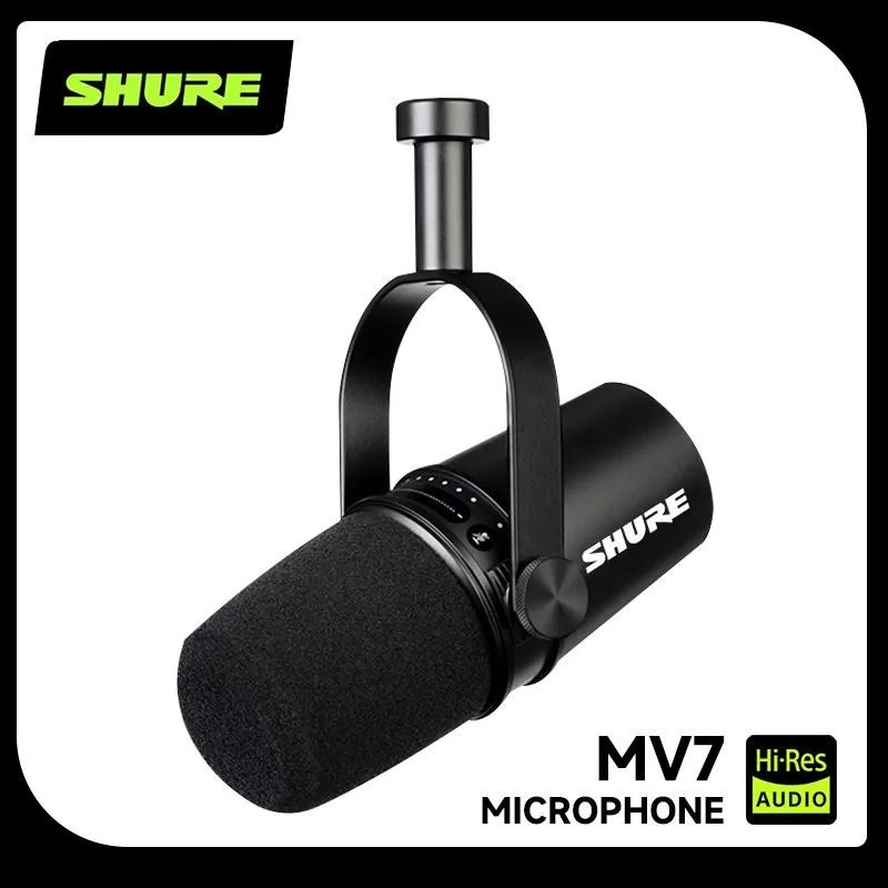 Shure MV7 Hybrid USB/XLR Dynam - Sound Card Usb recension och pris