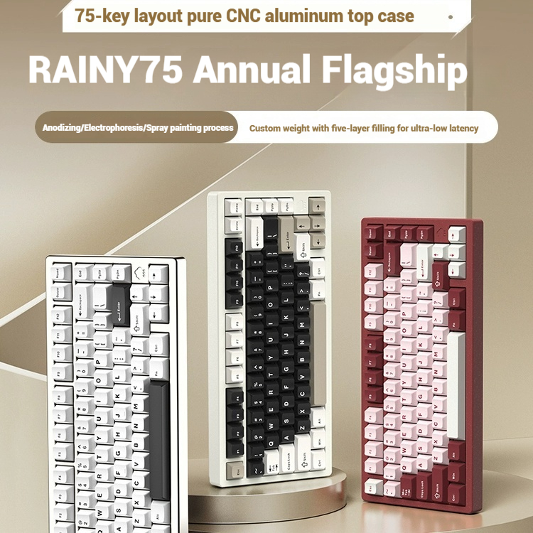 Wireless Bluetooth RAINY75 Cus - Pc Gaming Keyboards recension och pris