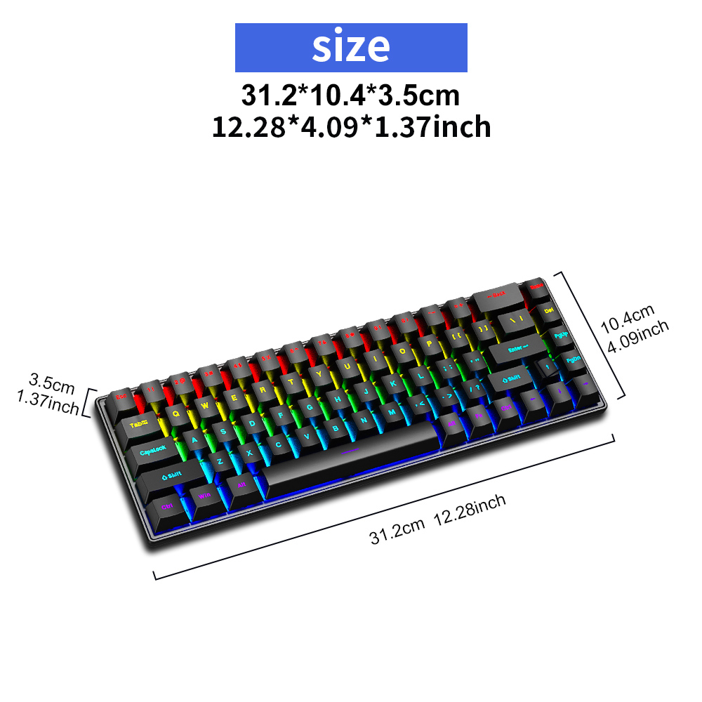 K68 Wired Mechanical Keyboard  - Pc Gaming Apple recension och pris