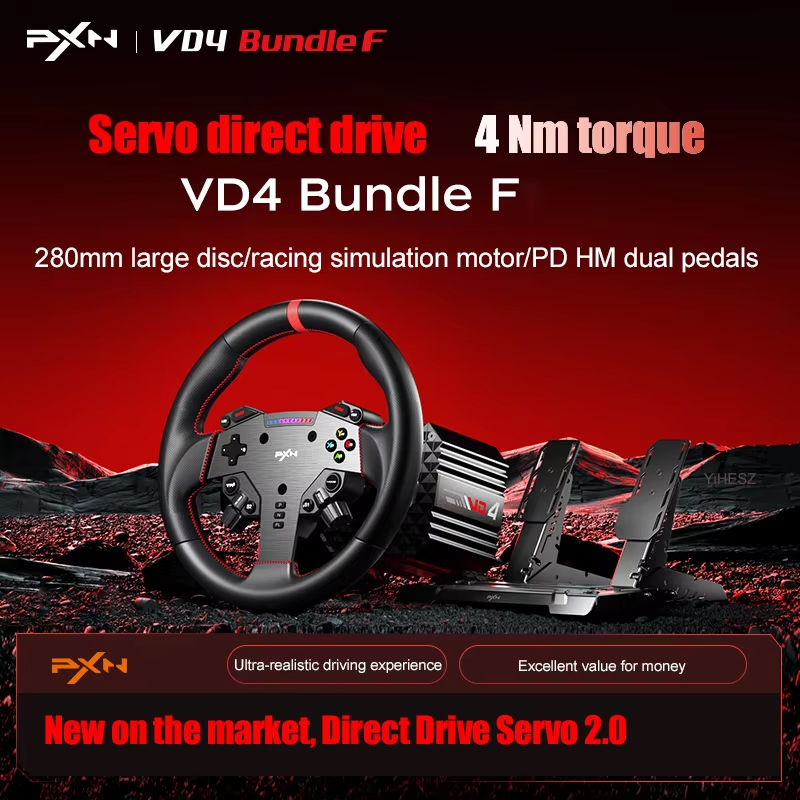PXN V4D Bundle Racing Wheel 4N - Pc Gaming Entry recension och pris