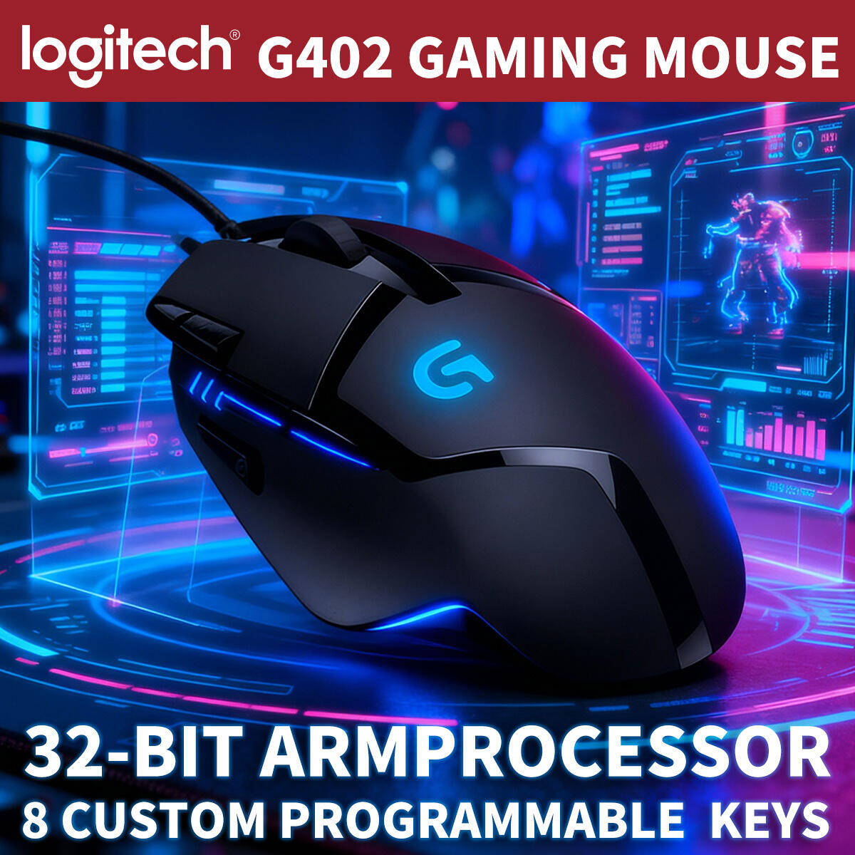Logitech G402 Hyperion Fury Ga - Pc Gaming Entry recension och pris