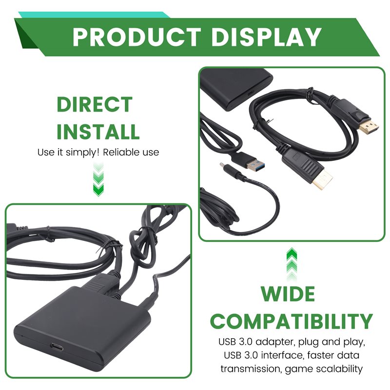 3CGRO-Adapter Power Kit Displa - Pc Gaming Vr recension och pris