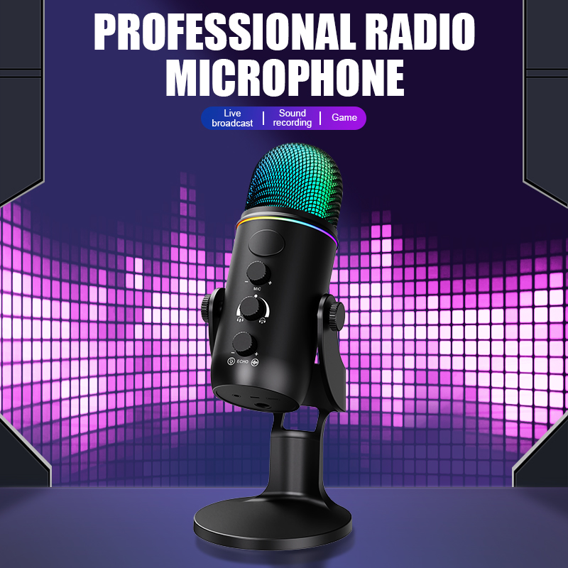 RGB USB Gaming Mic, Plug & Pla - Pc Gaming Youtube recension och pris