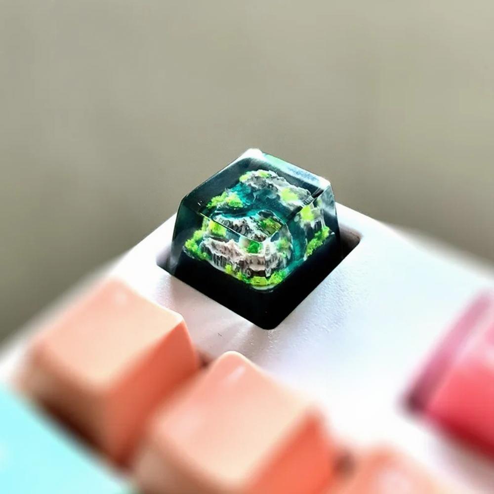 Mountain and Sea Keycaps Artis - No Rgb Gaming Pc recension och pris