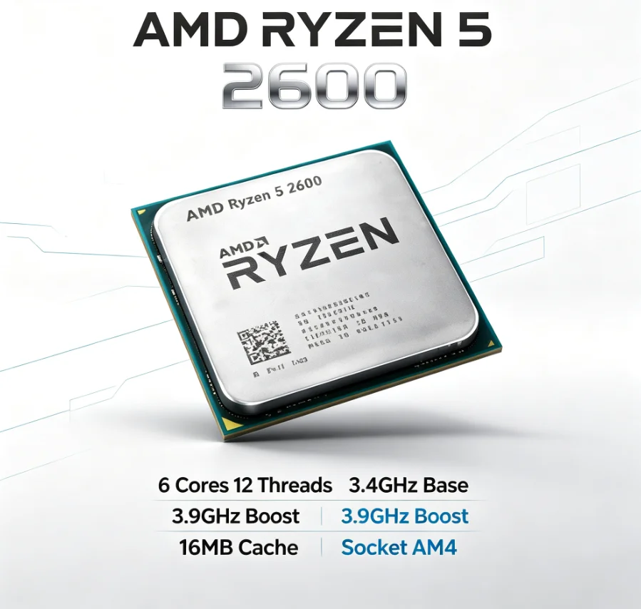 AMD Ryzen 5 2600 12nm Manufact - Pc Gaming Entry recension och pris