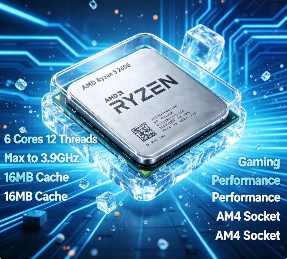 AMD Ryzen 5 2600 Desktop PC Pr - Pc Gaming Entry recension och pris