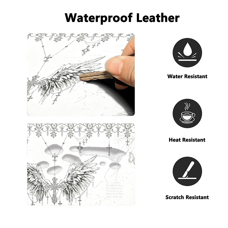 Leather Mousepad Black White A - Pc Gaming Keyboards recension och pris