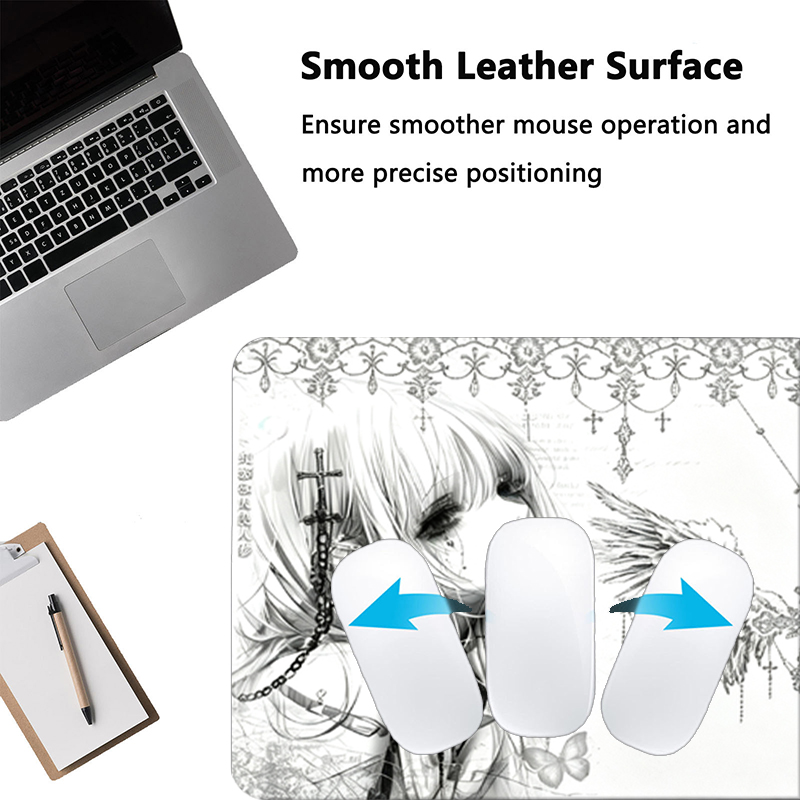Leather Mousepad Black White A - Pc Gaming Keyboards recension och pris