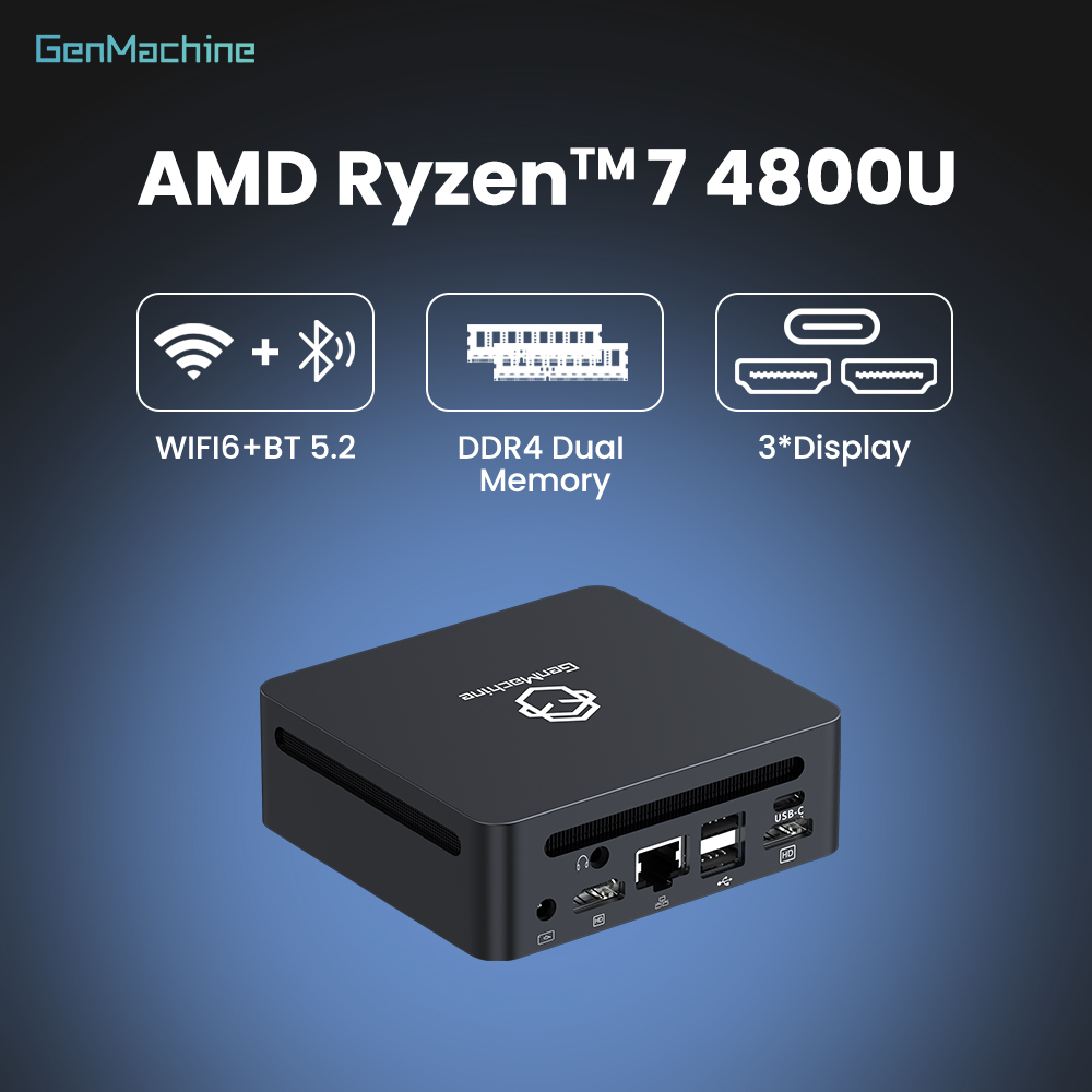 GenMachine Mini PC AMD Ryzen 7 - Pc Gaming Ryzen recension och pris